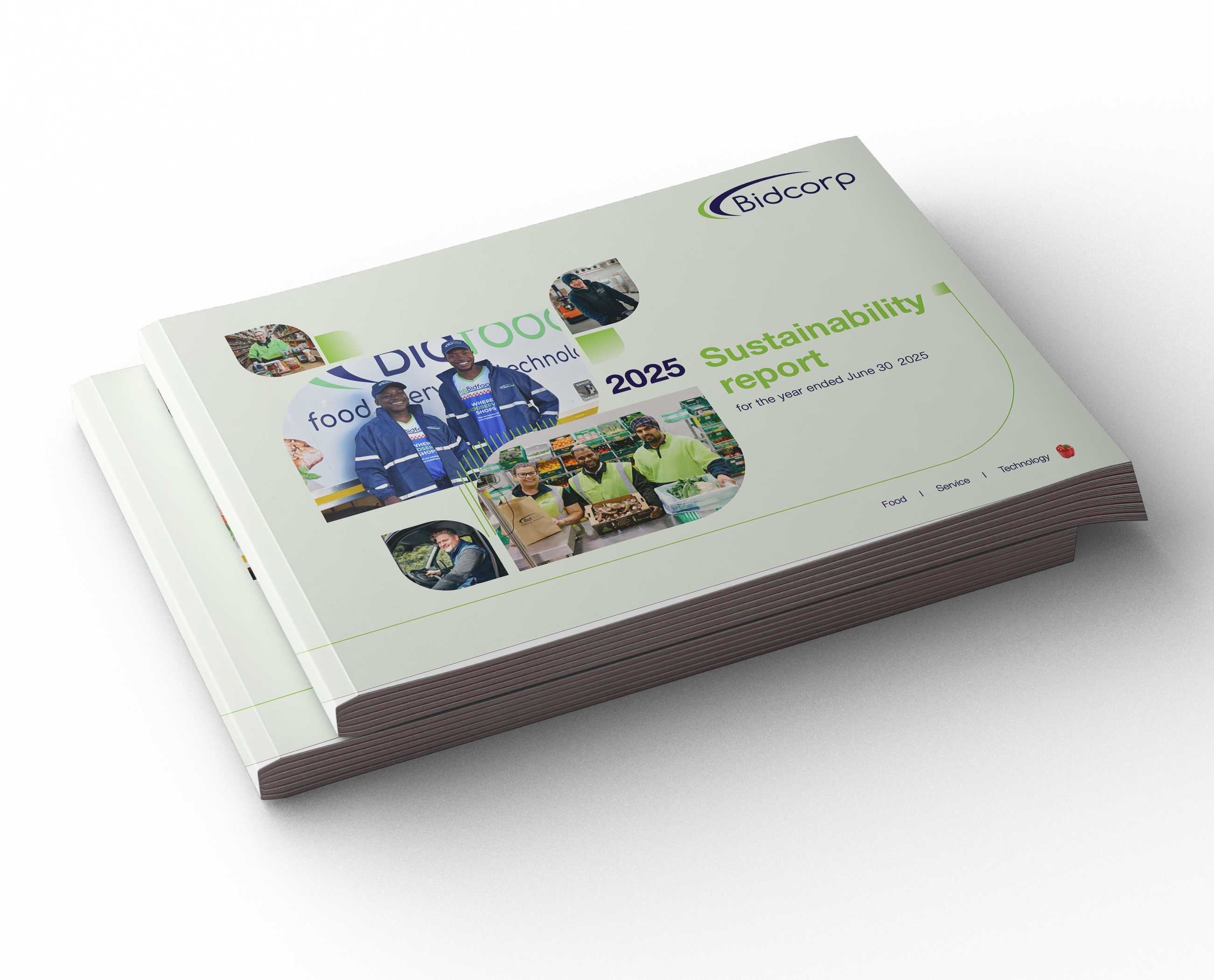 Bidfood branded recycled plastic crates — Sustainability Report 2025